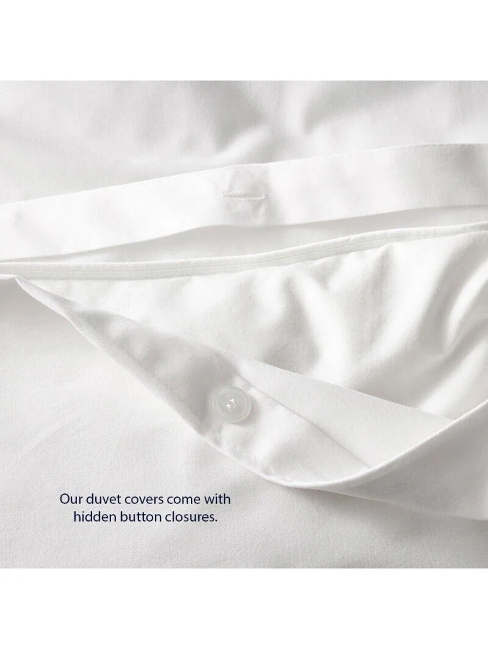 The Company Store Dorset Stripe Duvet Cover King White 600TC Egyptian Cotton